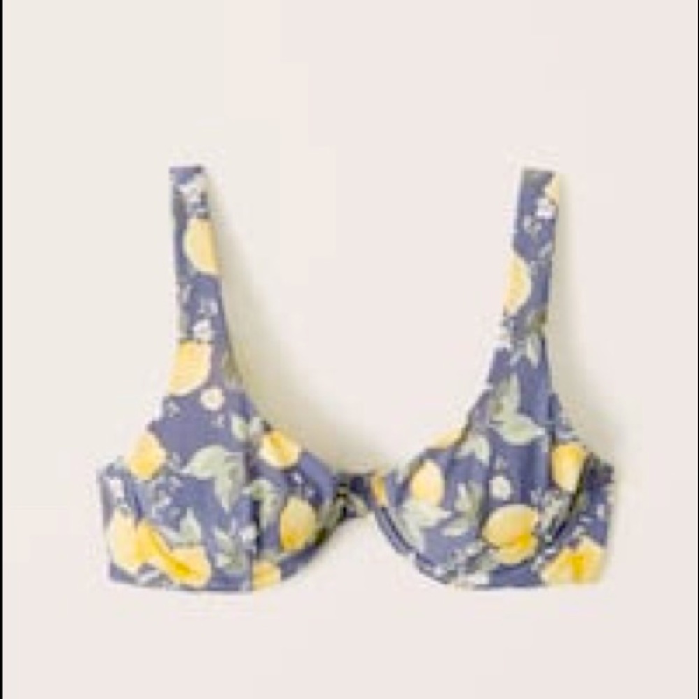 Abercrombie & Fitch underwire wide strap underwire bikini top size Small.